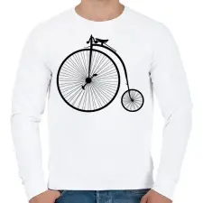 PRINTFASHION Retro bicikli - Férfi pulóver - Fehér női pulóver, kardigán
