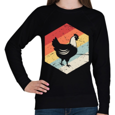 PRINTFASHION Retro csirke - Női pulóver - Fekete