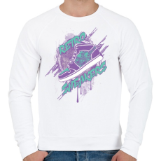 PRINTFASHION Retro csuka - Férfi pulóver - Fehér