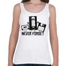 PRINTFASHION Retro cuccok - Női atléta - Fehér