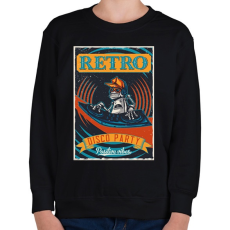 PRINTFASHION Retro Disco Party - Gyerek pulóver - Fekete