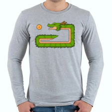 PRINTFASHION Retro dragonball snake - Férfi hosszú ujjú póló - Sport szürke férfi póló