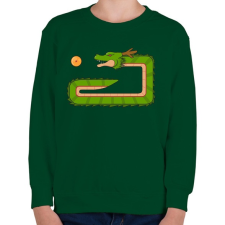 PRINTFASHION Retro dragonball snake - Gyerek pulóver - Sötétzöld gyerek pulóver, kardigán