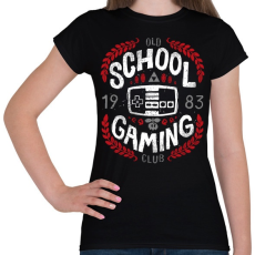 PRINTFASHION Retro gamer - Női póló - Fekete