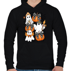 PRINTFASHION retro hallowen - Férfi kapucnis pulóver - Fekete