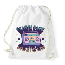 PRINTFASHION Retro hangulat - kazettás magnó - Sportzsák, Tornazsák - Fehér tornazsák