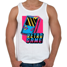 PRINTFASHION Retro játék - Férfi atléta - Fehér atléta, trikó