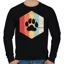 PRINTFASHION Retro medvemancs - Férfi pulóver - Fekete férfi pulóver, kardigán