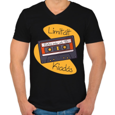 PRINTFASHION Retro mix vol 95 - Férfi V-nyakú póló - Fekete