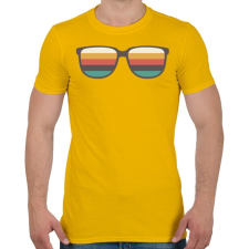 PRINTFASHION RETRO Napszemüveg - Férfi póló - Sárga férfi póló