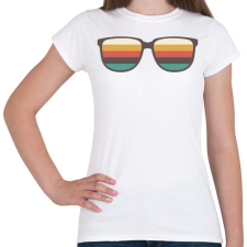 PRINTFASHION RETRO Napszemüveg - Női póló - Fehér női póló