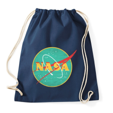PRINTFASHION Retro Nasa logo - Sportzsák, Tornazsák - Sötétkék tornazsák