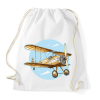 PRINTFASHION Retro repülő - Sportzsák, Tornazsák - Fehér