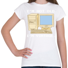 PRINTFASHION Retro számítógép - Női póló - Fehér női póló
