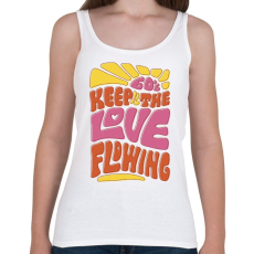 PRINTFASHION Retro - szerelem 60-as évek - Női atléta - Fehér