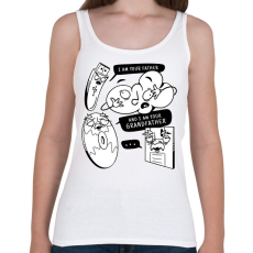 PRINTFASHION Retro tárhelyek - Női atléta - Fehér