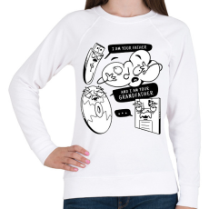 PRINTFASHION Retro tárhelyek - Női pulóver - Fehér