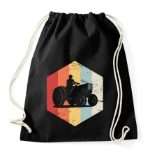 PRINTFASHION Retro traktoros - Sportzsák, Tornazsák - Fekete tornazsák
