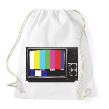 PRINTFASHION Retro TV - Sportzsák, Tornazsák - Fehér tornazsák
