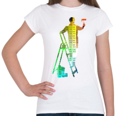 PRINTFASHION RGB Festő-Mester - Női póló - Fehér