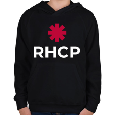 PRINTFASHION RHCP 2 - Gyerek kapucnis pulóver - Fekete gyerek pulóver, kardigán