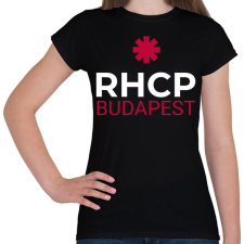 PRINTFASHION RHCP BUDAPEST 2 - Női póló - Fekete női póló