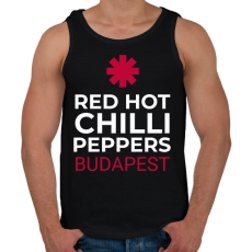 PRINTFASHION RHCP BUDAPEST - Férfi atléta - Fekete