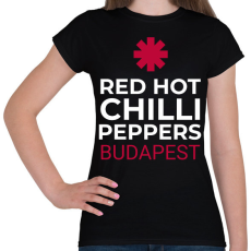 PRINTFASHION RHCP BUDAPEST - Női póló - Fekete