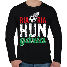 PRINTFASHION Ria ria hungária - Férfi hosszú ujjú póló - Fekete