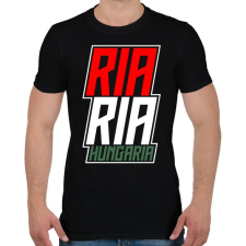 PRINTFASHION Ria-Ria-Hungária - Férfi póló - Fekete férfi póló