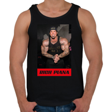 PRINTFASHION Rich Piana - Férfi atléta - Fekete atléta, trikó