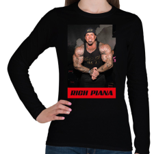 PRINTFASHION Rich Piana - Női hosszú ujjú póló - Fekete női póló