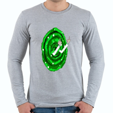 PRINTFASHION RickFck - Férfi hosszú ujjú póló - Sport szürke férfi póló