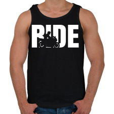 PRINTFASHION Ride - Férfi atléta - Fekete női trikó