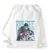 PRINTFASHION Ride Free - Sportzsák, Tornazsák - Fehér tornazsák
