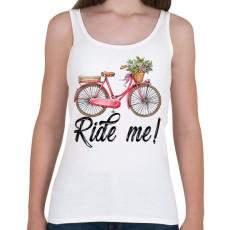 PRINTFASHION Ride me! - Női atléta - Fehér