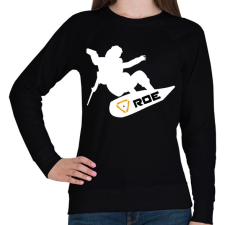 PRINTFASHION Ring of Elysium - Snowboard (Fehér) - Női pulóver - Fekete női pulóver, kardigán