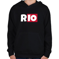 PRINTFASHION RIO - Gyerek kapucnis pulóver - Fekete
