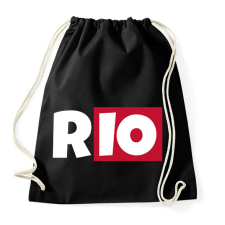 PRINTFASHION RIO - Sportzsák, Tornazsák - Fekete tornazsák