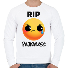 PRINTFASHION RIP Pajkaszeg - Férfi pulóver - Fehér