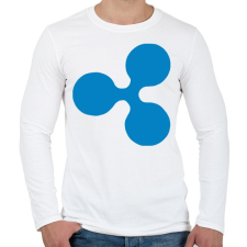 PRINTFASHION Ripple - Férfi hosszú ujjú póló - Fehér férfi póló