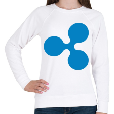 PRINTFASHION Ripple - Női pulóver - Fehér női pulóver, kardigán