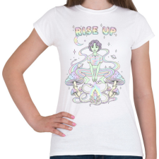 PRINTFASHION rise up 2 - Női póló - Fehér női póló