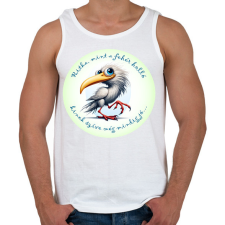 PRINTFASHION Ritka, mint a fehér holló... - Férfi atléta - Fehér atléta, trikó