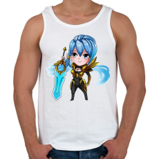 PRINTFASHION Riven - Férfi atléta - Fehér