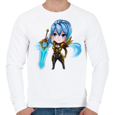 PRINTFASHION Riven - Férfi pulóver - Fehér férfi pulóver, kardigán