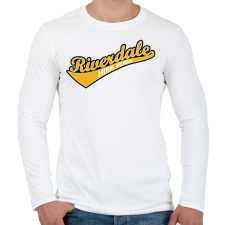 PRINTFASHION Riverdale logo - Férfi hosszú ujjú póló - Fehér férfi póló