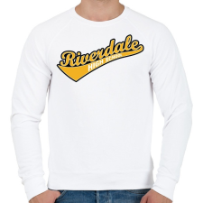 PRINTFASHION Riverdale logo - Férfi pulóver - Fehér férfi pulóver, kardigán