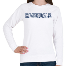 PRINTFASHION RiverDale - Női pulóver - Fehér női pulóver, kardigán