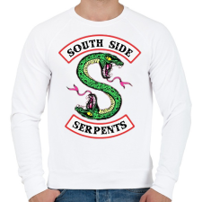 PRINTFASHION Riverdale South Side Serpents - Férfi pulóver - Fehér férfi pulóver, kardigán